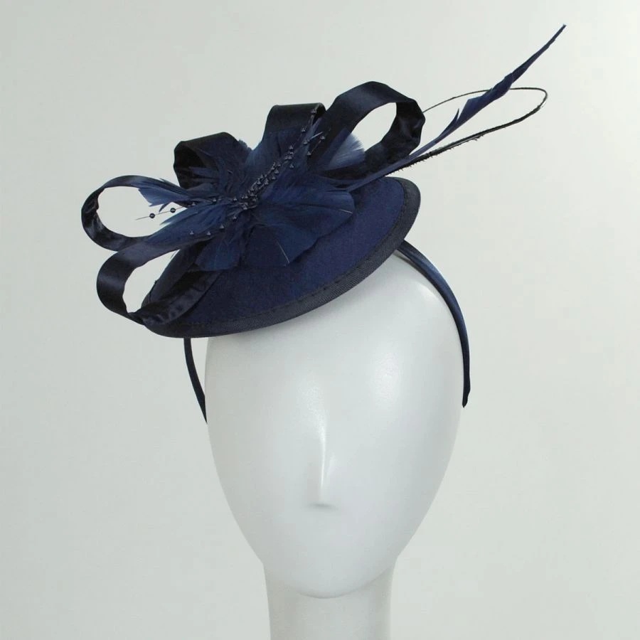 Marino Satin Bow Fascinator Hat 4 Marino Satin Bow Fascinator Hat - Image 2
