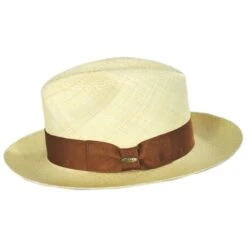 Scala Safari Grade 8 Panama Straw Fedora Hat -Novel Accessories 322821
