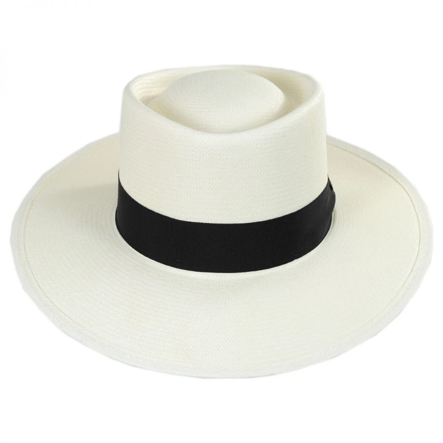 St. Charles Shantung Straw Gambler Hat 3 St. Charles Shantung Straw Gambler Hat