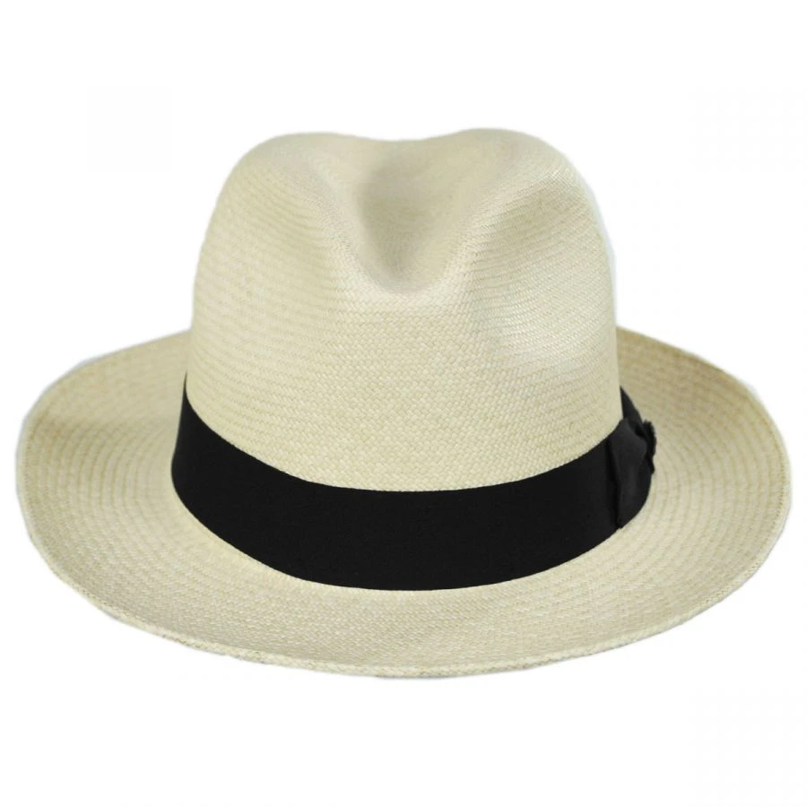 Grade 8 Panama Straw Fedora Hat 3 Grade 8 Panama Straw Fedora Hat