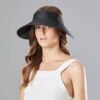 Marisol Raffia Straw Braid Visor 2 Marisol Raffia Straw Braid Visor -Novel Accessories 326874