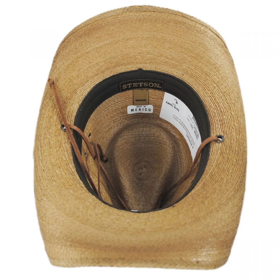 Stetson Contoy Palm Straw Western Hat 5 Stetson Contoy Palm Straw Western Hat - Image 3