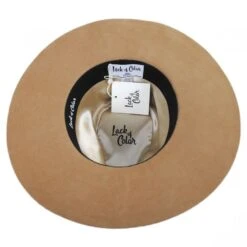 Benson Tri Wool Felt Fedora Hat - Brown 7 Benson Tri Wool Felt Fedora Hat - Brown -Novel Accessories 333591