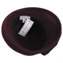 Ribbon Flower Profile Wool Felt Cloche Hat - Made To Order -Novel Accessories 346967