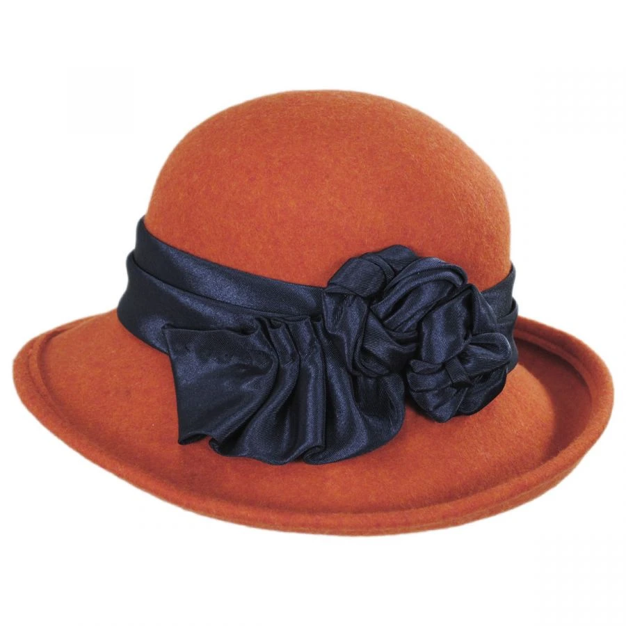 Bengaline Band Wool Felt Off The Face Hat - Made To Order 4 Bengaline Band Wool Felt Off The Face Hat - Made To Order - Image 2