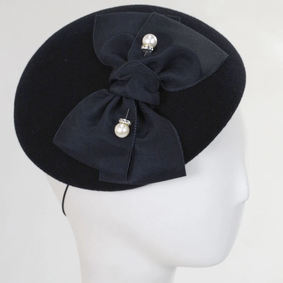 Wool Felt Ribbon Bow Accent Beret - Made To Order 4 Wool Felt Ribbon Bow Accent Beret - Made To Order - Image 2