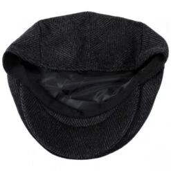 Large Herringbone Wool Blend Ivy Cap -Novel Accessories 347904