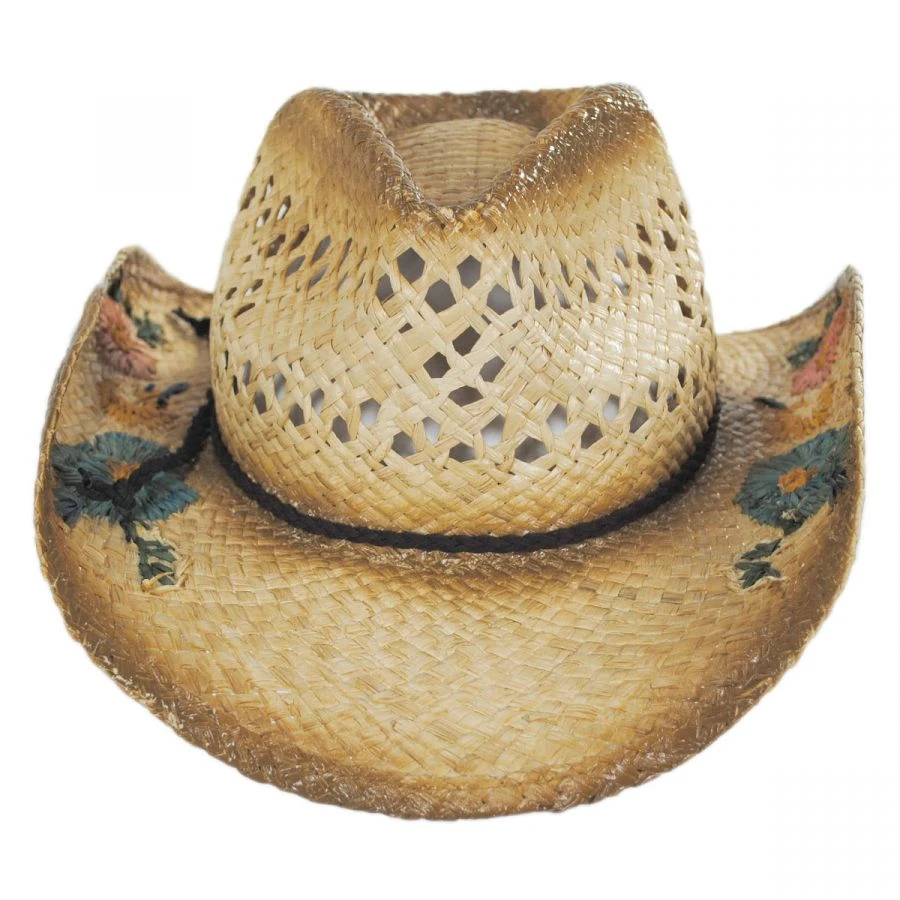 Scala San Minato Raffia Straw Western Hat 3 Scala San Minato Raffia Straw Western Hat