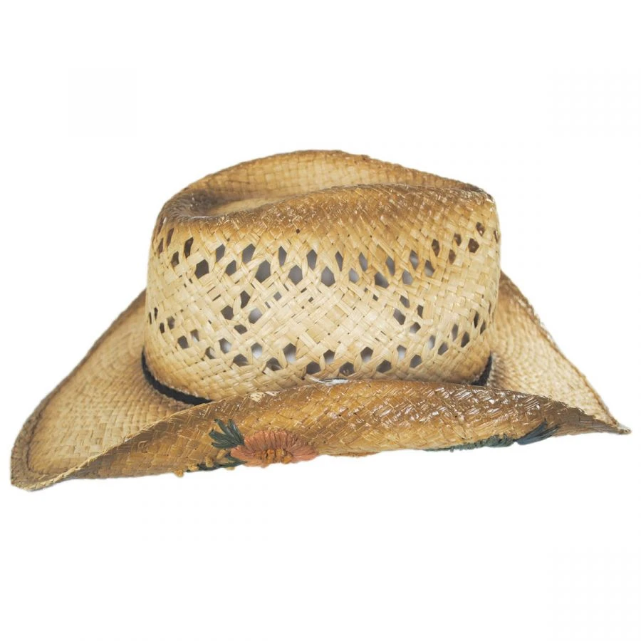 Scala San Minato Raffia Straw Western Hat 4 Scala San Minato Raffia Straw Western Hat - Image 2