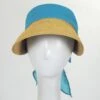 Scala Elena Chiffon Toyo Straw Visor 1 Scala Elena Chiffon Toyo Straw Visor -Novel Accessories 360227