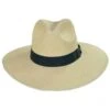 Stetson Naturalist Wide Brim Panama Straw Fedora Hat -Novel Accessories 363901