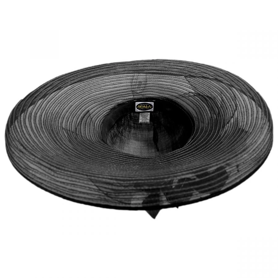 Scala Flor Dela Mar Sinamay Straw Wide Brim Boater Hat 5 Scala Flor Dela Mar Sinamay Straw Wide Brim Boater Hat - Image 3