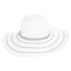 Metallic Sailor Knot Striped Straw Sun Hat -Novel Accessories 367876