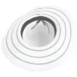 Metallic Sailor Knot Striped Straw Sun Hat -Novel Accessories 367882