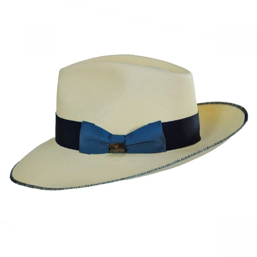 Dega Shantung Straw Fedora Hat 4 Dega Shantung Straw Fedora Hat - Image 2