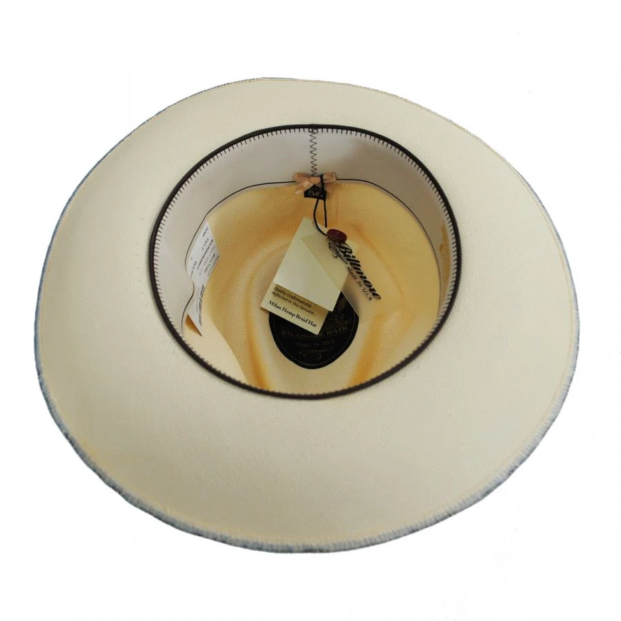 Dega Shantung Straw Fedora Hat 5 Dega Shantung Straw Fedora Hat - Image 3