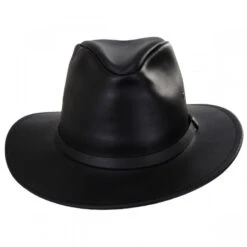 Novel Accessories 47 Leather Safari Fedora Hat