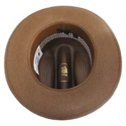 Stetson Open Road Vented Shantung Straw Western Hat - Chocolate Brown 7 Stetson Open Road Vented Shantung Straw Western Hat - Chocolate Brown -Novel Accessories 370273