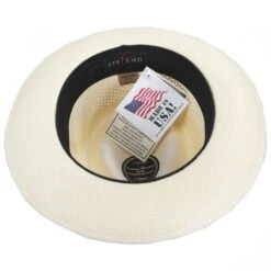 Vented Crown Panama Straw Fedora Hat 7 Vented Crown Panama Straw Fedora Hat -Novel Accessories 373255