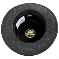 Stetson Keeneland Shantung Straw Skimmer Hat - Black -Novel Accessories 374321