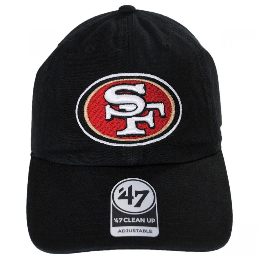 '47 BRAND San Francisco 49ers NFL Clean Up Strapback Baseball Cap Dad Hat 3 '47 BRAND San Francisco 49ers NFL Clean Up Strapback Baseball Cap Dad Hat