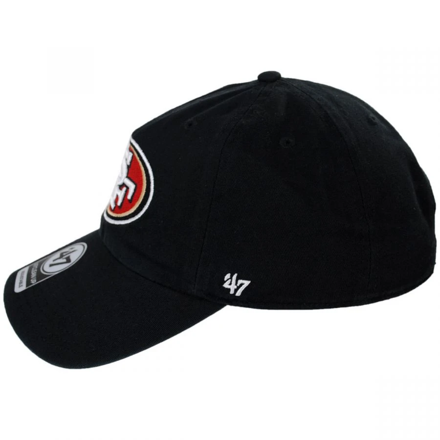 '47 BRAND San Francisco 49ers NFL Clean Up Strapback Baseball Cap Dad Hat 4 '47 BRAND San Francisco 49ers NFL Clean Up Strapback Baseball Cap Dad Hat - Image 2
