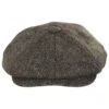Harris Tweed Overcheck Herringbone Wool Newsboy Cap - Taupe 1 Harris Tweed Overcheck Herringbone Wool Newsboy Cap - Taupe -Novel Accessories 378162
