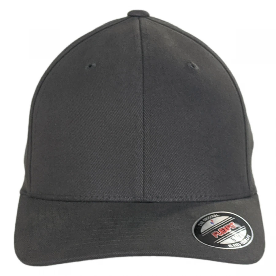 Brushed Twill MidPro FlexFit Fitted Baseball Cap 3 Brushed Twill MidPro FlexFit Fitted Baseball Cap