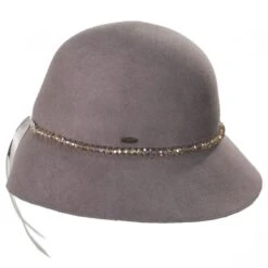 Scala Alessandria Wool Felt Cloche Hat -Novel Accessories 379841