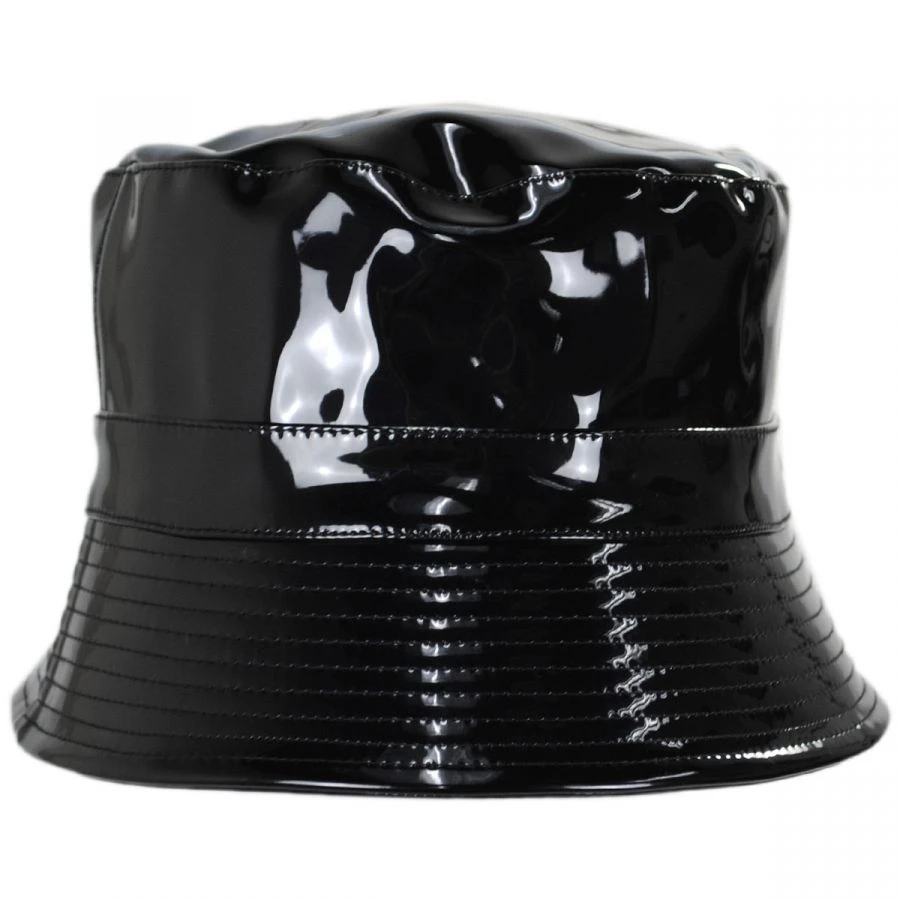 Scala Pluie Faux Leather Rain Bucket Hat 3 Scala Pluie Faux Leather Rain Bucket Hat