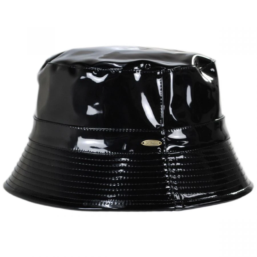 Scala Pluie Faux Leather Rain Bucket Hat 4 Scala Pluie Faux Leather Rain Bucket Hat - Image 2