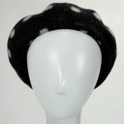 Audrey Wool Beret - Polka Dot
