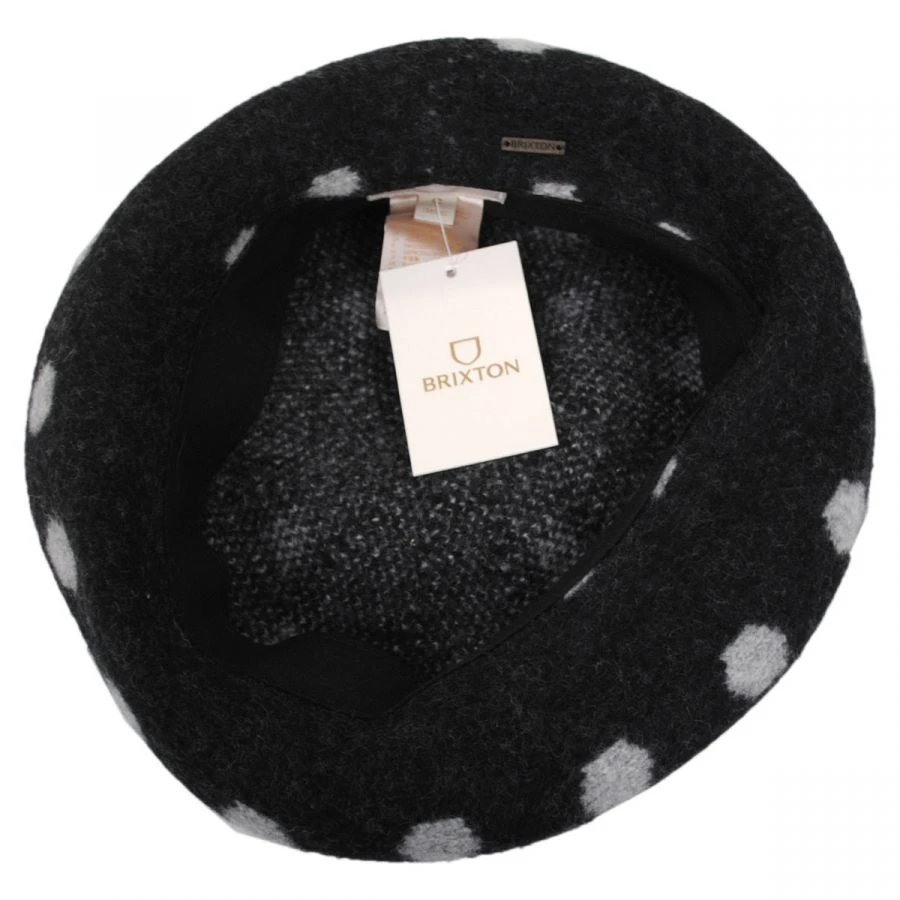 Audrey Wool Beret - Polka Dot 5 Audrey Wool Beret - Polka Dot - Image 3