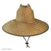Palm Leaf Straw Lifeguard Hat W/ Bound Brim 1 Palm Leaf Straw Lifeguard Hat W/ Bound Brim -Novel Accessories 3815