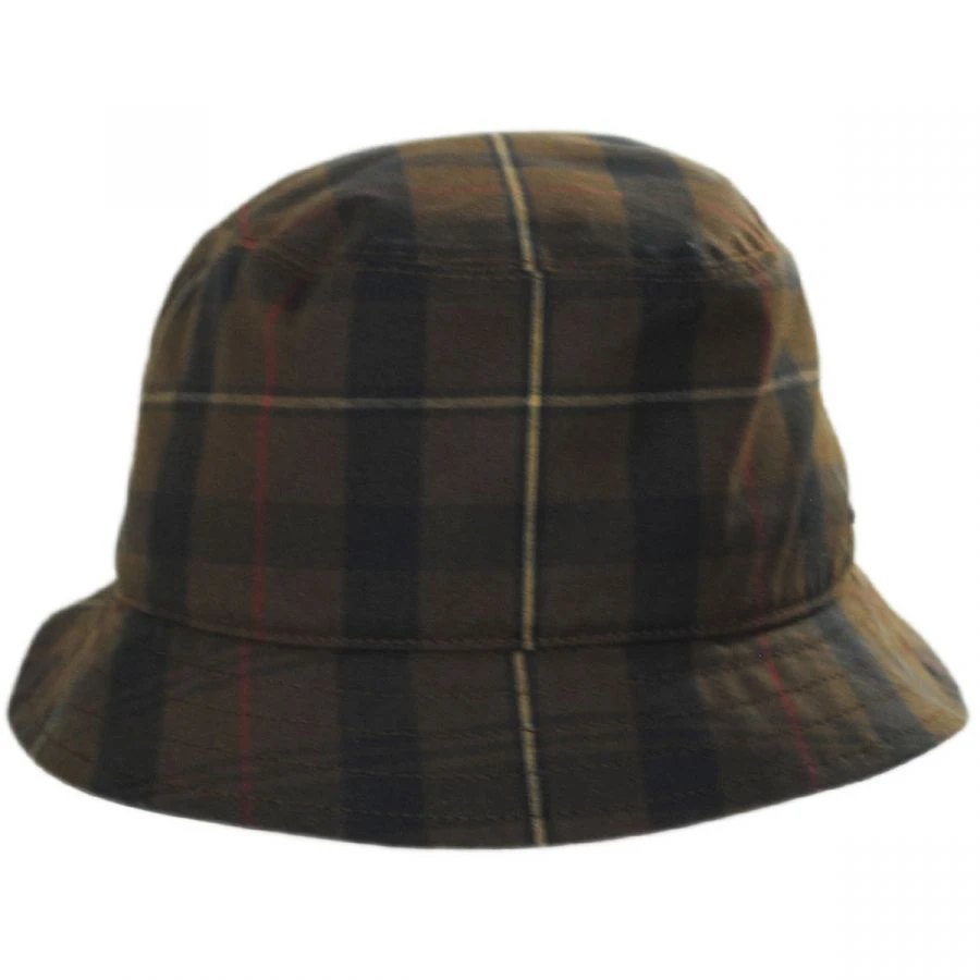 British Millerain Waxed Plaid Cotton Rain Bucket Hat 2 British Millerain Waxed Plaid Cotton Rain Bucket Hat