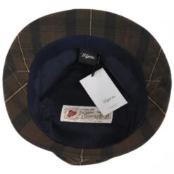 British Millerain Waxed Plaid Cotton Rain Bucket Hat 6 British Millerain Waxed Plaid Cotton Rain Bucket Hat -Novel Accessories 381969