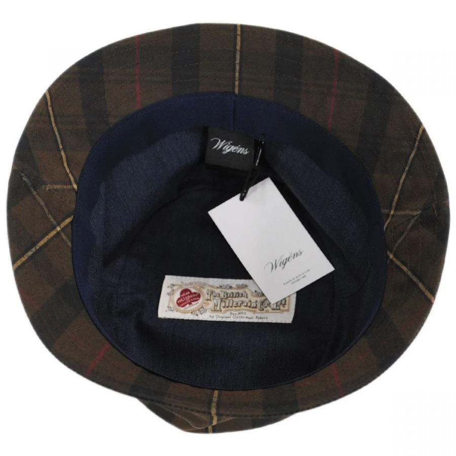 British Millerain Waxed Plaid Cotton Rain Bucket Hat 4 British Millerain Waxed Plaid Cotton Rain Bucket Hat - Image 3
