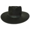 Wool Felt Rancher Fedora Hat - Forest Green