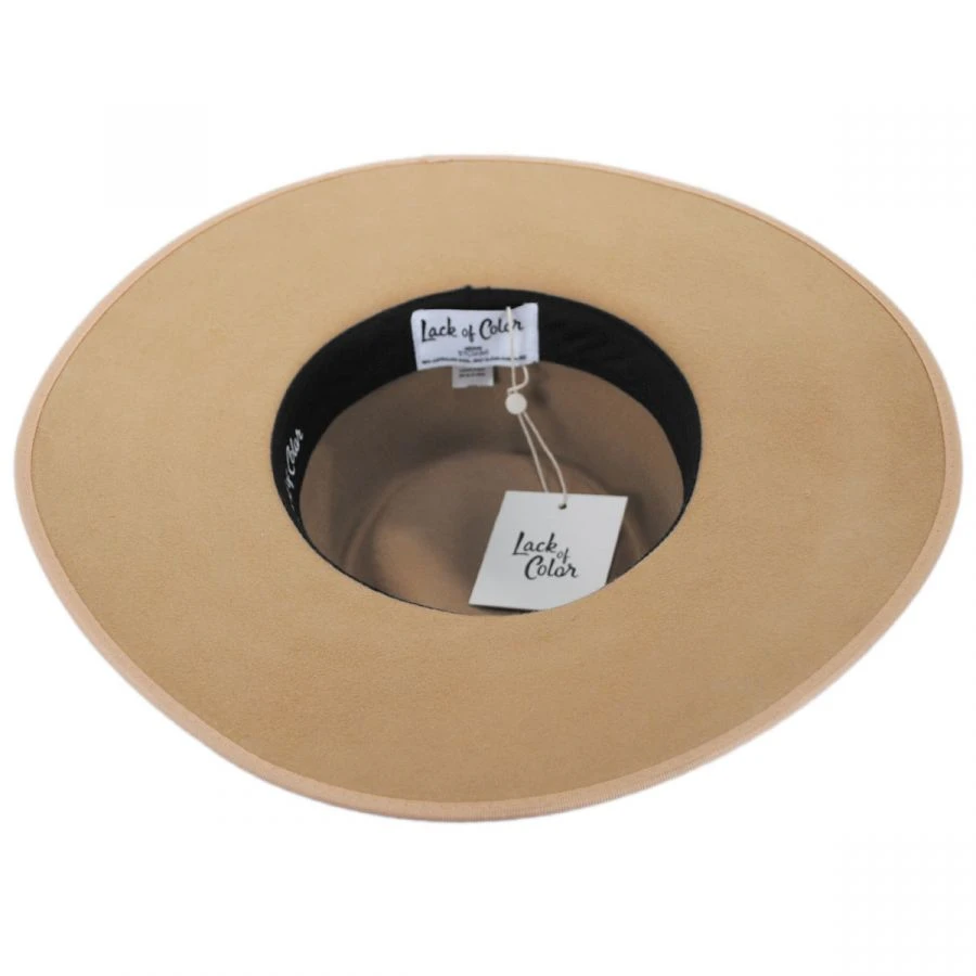 Wool Felt Rancher Fedora Hat - Caramel 5 Wool Felt Rancher Fedora Hat - Caramel - Image 3