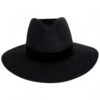 Benson Tri Wool Felt Fedora Hat - Black 1 Benson Tri Wool Felt Fedora Hat - Black -Novel Accessories 389401