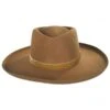 Val Diamond Crown Wool Felt Fedora Hat - Brown -Novel Accessories 391292
