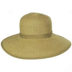 Toyo Straw Braid Facesaver Hat - Toast Tan