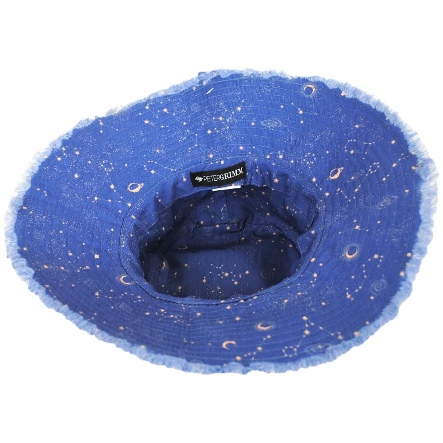 Star Tracker Frayed Cotton Bucket Hat 5 Star Tracker Frayed Cotton Bucket Hat - Image 3