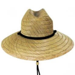 California Flag Rye Straw Lifeguard Hat