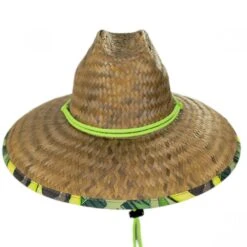 Avocado Coconut Straw Lifeguard Hat