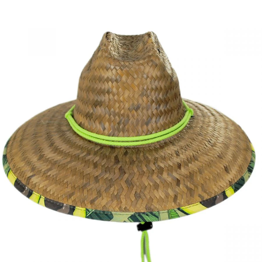 Avocado Coconut Straw Lifeguard Hat 3 Avocado Coconut Straw Lifeguard Hat