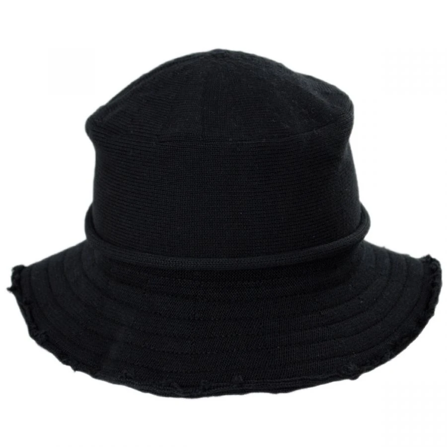 Frayed Edge Cotton Packable Bucket Hat 3 Frayed Edge Cotton Packable Bucket Hat