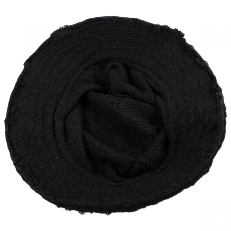 Frayed Edge Cotton Packable Bucket Hat 5 Frayed Edge Cotton Packable Bucket Hat - Image 3
