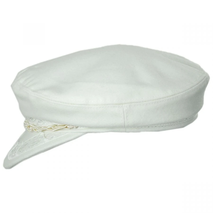 Wool Greek Fisherman's Cap - Off White 4 Wool Greek Fisherman's Cap - Off White - Image 2