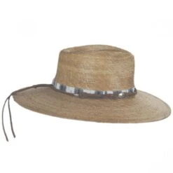Scala Laeila Palm Straw Fedora Hat -Novel Accessories 393263